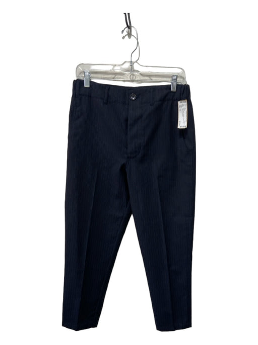 The Great Size 1/S Navy Wool Pinstripe Trouser Crop Tapered Pants Navy / 1/S