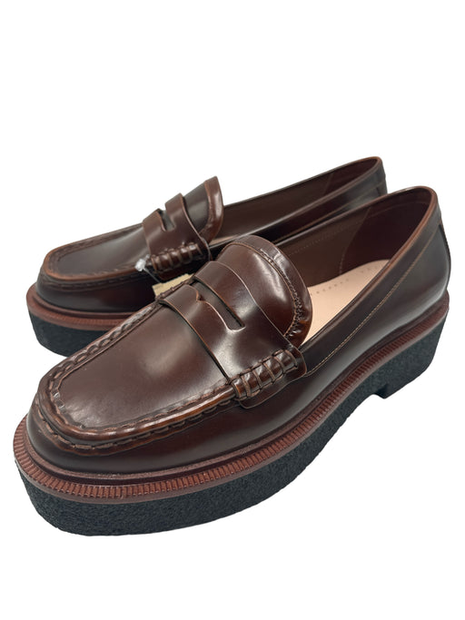 Loeffler Randall Shoe Size 8.5 Brown & Black Leather Rubber Sole Loafers Brown & Black / 8.5
