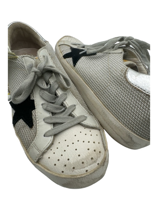 Golden Goose Shoe Size 38 White & Gray Leather Lace Up Low Top Sneakers White & Gray / 38