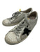 Golden Goose Shoe Size 38 White & Gray Leather Lace Up Low Top Sneakers White & Gray / 38
