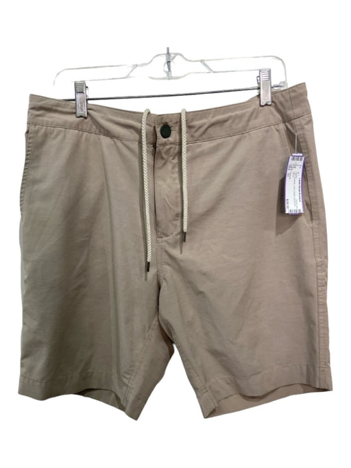 Faherty Size 33 Tan Synthetic Solid Khakis Men's Shorts 33