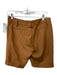 Chloe Size 38 Chestnut Brown Cotton Button Fly Low Rise Bermuda Cuffed Shorts Chestnut Brown / 38