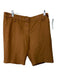 Chloe Size 38 Chestnut Brown Cotton Button Fly Low Rise Bermuda Cuffed Shorts Chestnut Brown / 38