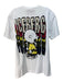 Iceberg NWT Size L White Cotton Graphic T-shirt Shirt L