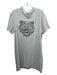 Kenzo Size XL Light Gray Cotton Embroidered Logo T-shirt Shirt XL