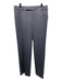 St John Size 10 Gray Rayon Blend Low Rise Pleat Detail Straight Pants Gray / 10