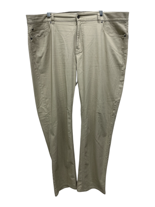 Peter Millar Size 42 Tan Cotton Solid Khakis Men's Pants Tan / 42