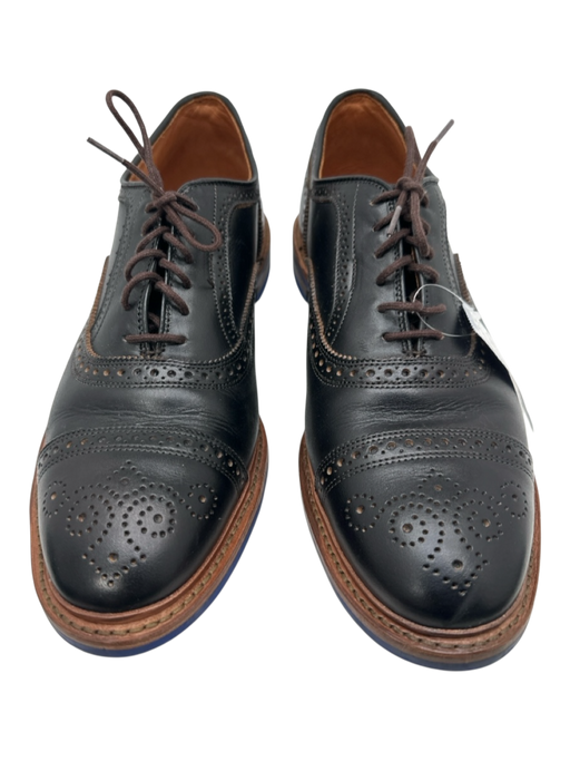 Allen Edmonds Shoe Size 14 Black Leather Solid Brogue Men's Shoes Black / 14