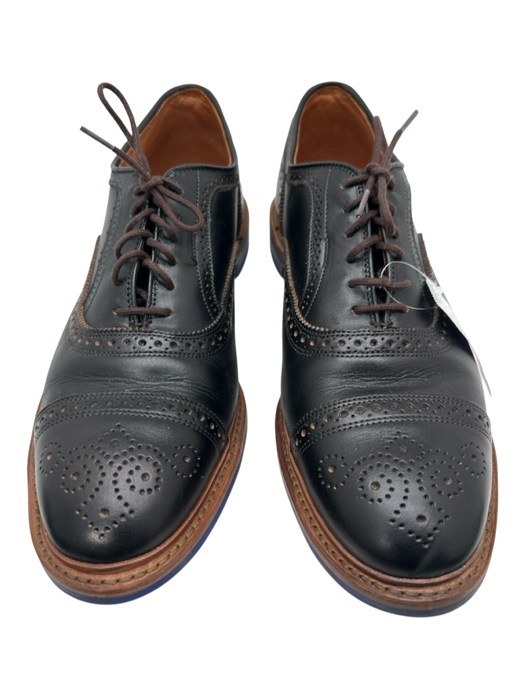 Allen Edmonds Shoe Size 14 Black Leather Solid Brogue Men's Shoes Black / 14