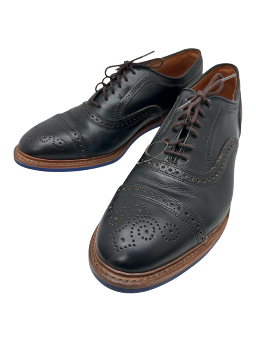 Allen Edmonds Shoe Size 14 Black Leather Solid Brogue Men's Shoes Black / 14