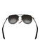 Ferragamo AS IS Black & Silver Aviator Men's Sunglasses Black & Silver