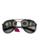 Ferragamo AS IS Black & Silver Aviator Men's Sunglasses Black & Silver