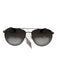 Ferragamo AS IS Black & Silver Aviator Men's Sunglasses Black & Silver