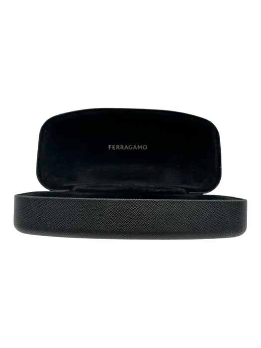 Ferragamo AS IS Black & Silver Aviator Men's Sunglasses Black & Silver