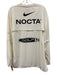 Nocta AS IS Size 4XL White & Black Nylon Solid Men's Long Sleeve Shirt White & Black / 4XL