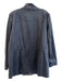 Linea by Louis Dell Olio Size XL Blue Gray Polyester Suede High Neck Jacket Blue Gray / XL