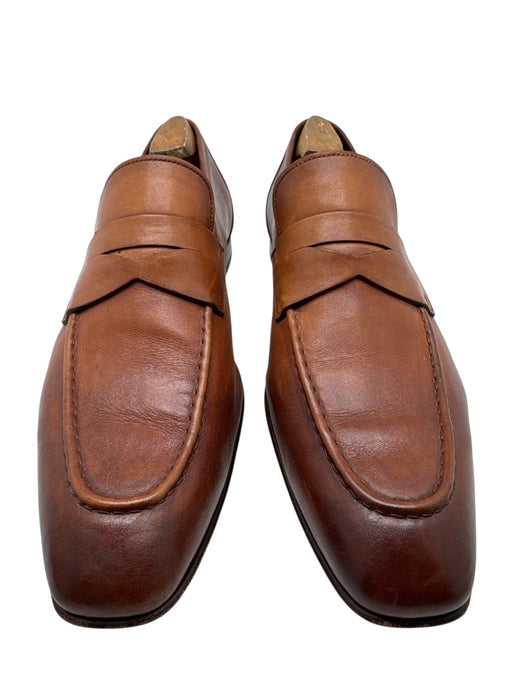 Santoni Shoe Size 9.5 Brown Leather Solid Men's Shoes Brown / 9.5