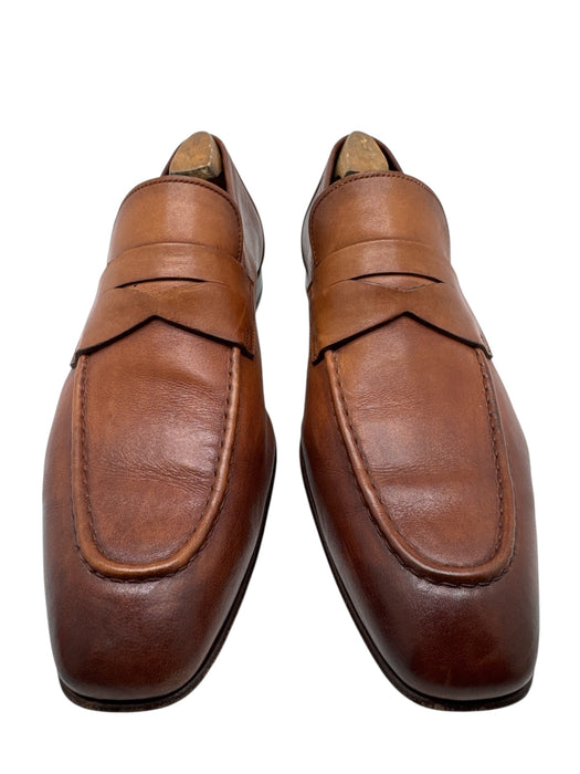 Santoni Shoe Size 9.5 Brown Leather Solid Men's Shoes Brown / 9.5