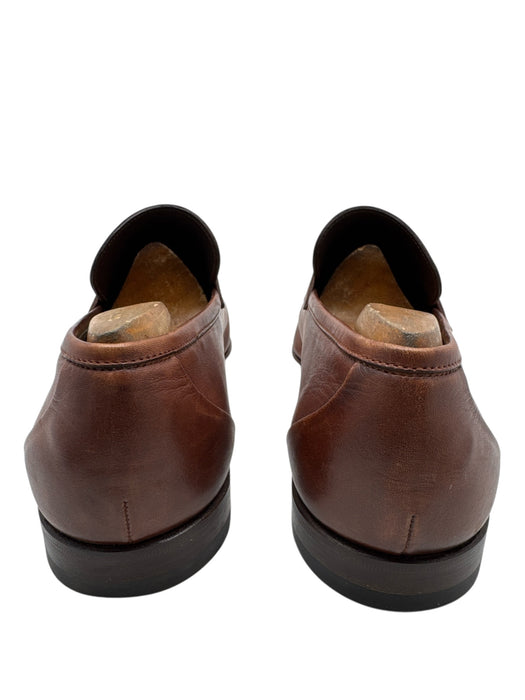 Santoni Shoe Size 9.5 Brown Leather Solid Men's Shoes Brown / 9.5