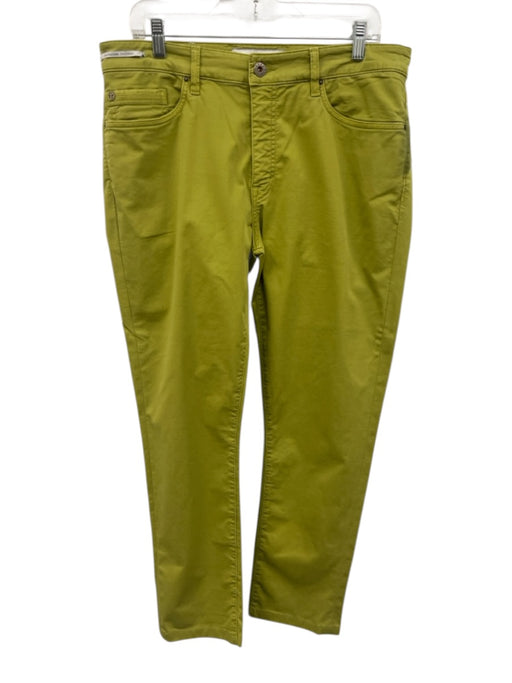 Teleria Size 50 Green Cotton Solid Khaki Slim Men's Pants Green / 50