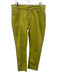 Teleria Size 50 Green Cotton Solid Khaki Slim Men's Pants Green / 50