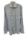 Peter Millar Size M Light blue Linen Solid Button Up Men's Long Sleeve Shirt Light blue / M