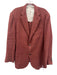 Miller Brothers Red Wool Blend Solid 2 Button Men's Blazer Red / 54