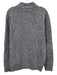 Peter Millar Size L Blue & White Wool Blend Knit Quarter Button Men's Sweater Blue & White / L