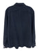 Teleria Size L Navy Blue Cotton Cordouroy Button Up Men's Long Sleeve Shirt Navy Blue / L