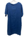 Blluemade Size M Medium Wash Linen Short Sleeve Pockets Dress Medium Wash / M
