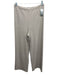 Ilana Kohn Size 2 Beige Cotton Ribbed Sleeveless Elastic Waist Wide Leg Pant Set Beige / 2