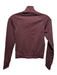 Adanola Size S Burgundy Red Polyamide Zip Up Mock Neck Long Sleeve Jacket Burgundy Red / S