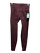 Adanola Size S Burgundy Red Polyamide Zip Up Mock Neck Long Sleeve Jacket Burgundy Red / S