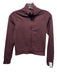 Adanola Size S Burgundy Red Polyamide Zip Up Mock Neck Long Sleeve Jacket Burgundy Red / S