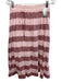 Pyne & Smith Size XS Red & Pink Linen Striped Short Sleeve Elastic Waist Skirt Red & Pink / XS