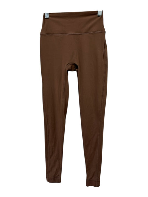 Set Active Size XS Brown Nylon Elastic Waist Leggings Brown / XS