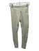 Set Active Size S Beige Nylon Elastic Waist Ribbed Detail Leggings Beige / S