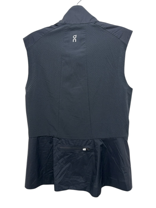 On Cloud Size S Black Polyamide Zip Up Pockets Perforated Vest Black / S