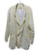 BOHEME Size 4 Yellow Linen Double Breasted Long Sleeve Pockets Oversized Jacket Yellow / 4