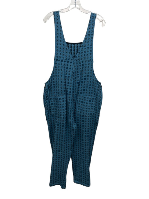 Ace & Jig Size M Blue & Black Cotton Geometric Print Sleeveless Pockets Dress Blue & Black / M