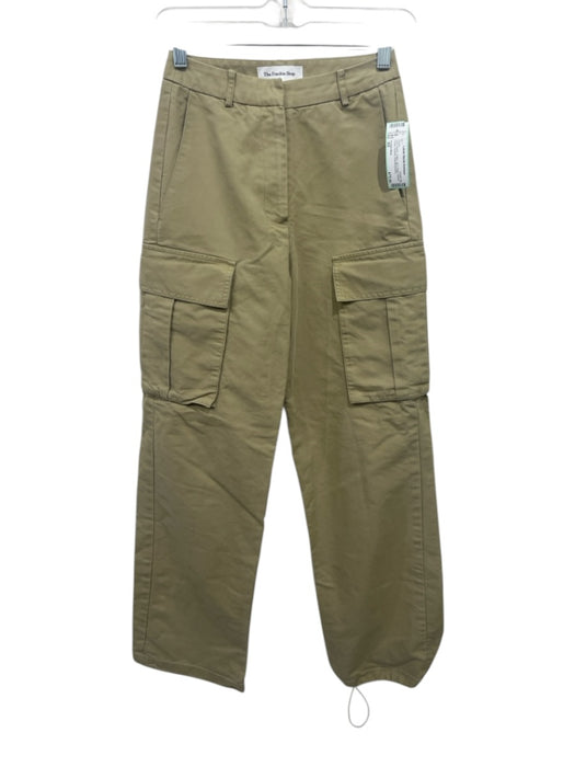 Frankie Shop Size XS Olive Green Cotton Zip & Hook Closure Cargo Pockets Pants Olive Green / XS