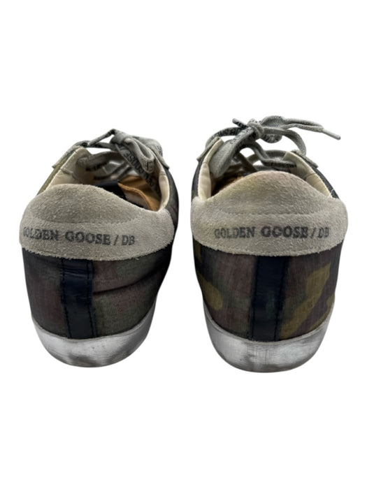 Golden Goose Shoe Size 38 Green & Multi Textile Lace Up camo print Shoes Green & Multi / 38
