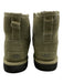 Ugg Shoe Size 6 Dusty Green Leather Upper Suede Logo Detail Ankle Boots Dusty Green / 6