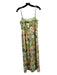 Alexia Admor Size 8 Green & Multi Polyester Blend Boning Floral Back Zip Dress Green & Multi / 8