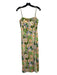 Alexia Admor Size 8 Green & Multi Polyester Blend Boning Floral Back Zip Dress Green & Multi / 8