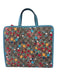 Gucci Brown & Multi Coated Canvas 2 Handles Button Close Star Guccissima Bag Brown & Multi / M