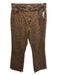 DL 1961 Size 31 Brown & Black Cotton Blend Denim zip fly Animal Print Jeans Brown & Black / 31