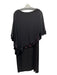 Joseph Ribkoff Size 18 Black Polyester Boat Neck Cape Sequin Sleeveless Dress Black / 18