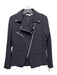 Veronica Beard Size 8 Black Nylon Blend Long Sleeve Asymetric Zip Jacket Black / 8