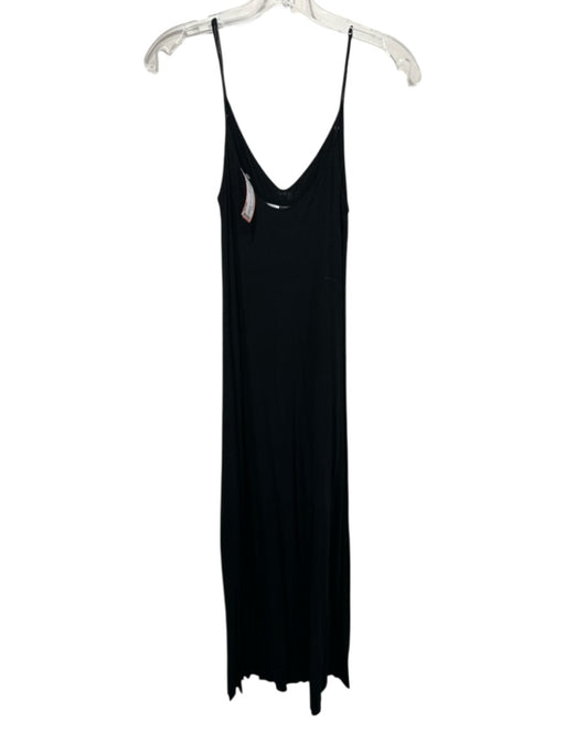 Beautiful People Size M Black Viscose V Neck Maxi Adjustable straps Dress Black / M